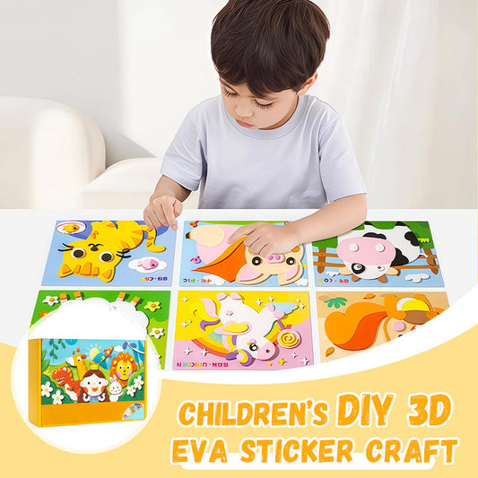 Kinder DIY 3D EVA Sticker Bastelset für kreativen Spaß