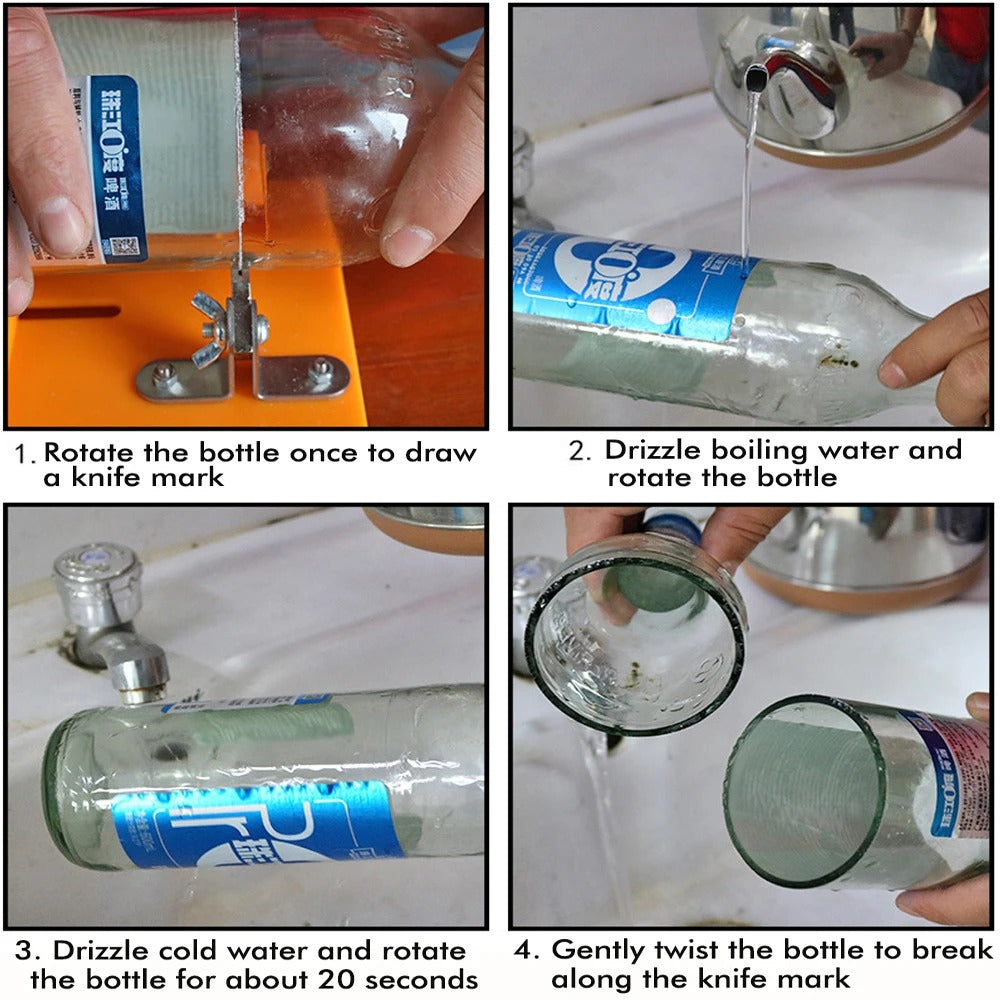 GlassPro™ - Präziser Flaschenschneider für DIY-Basteleien