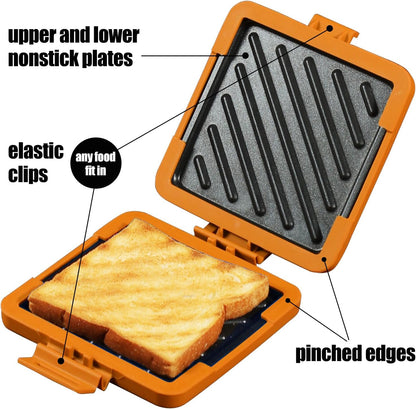 Kompakter Mikrowellen-Toastie-Sandwichmaker für schnelle Snacks