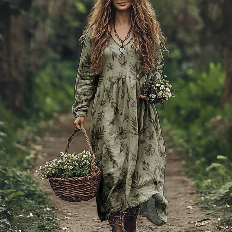 Martha™ |  Vintage-Kleid mit Blumenmuster