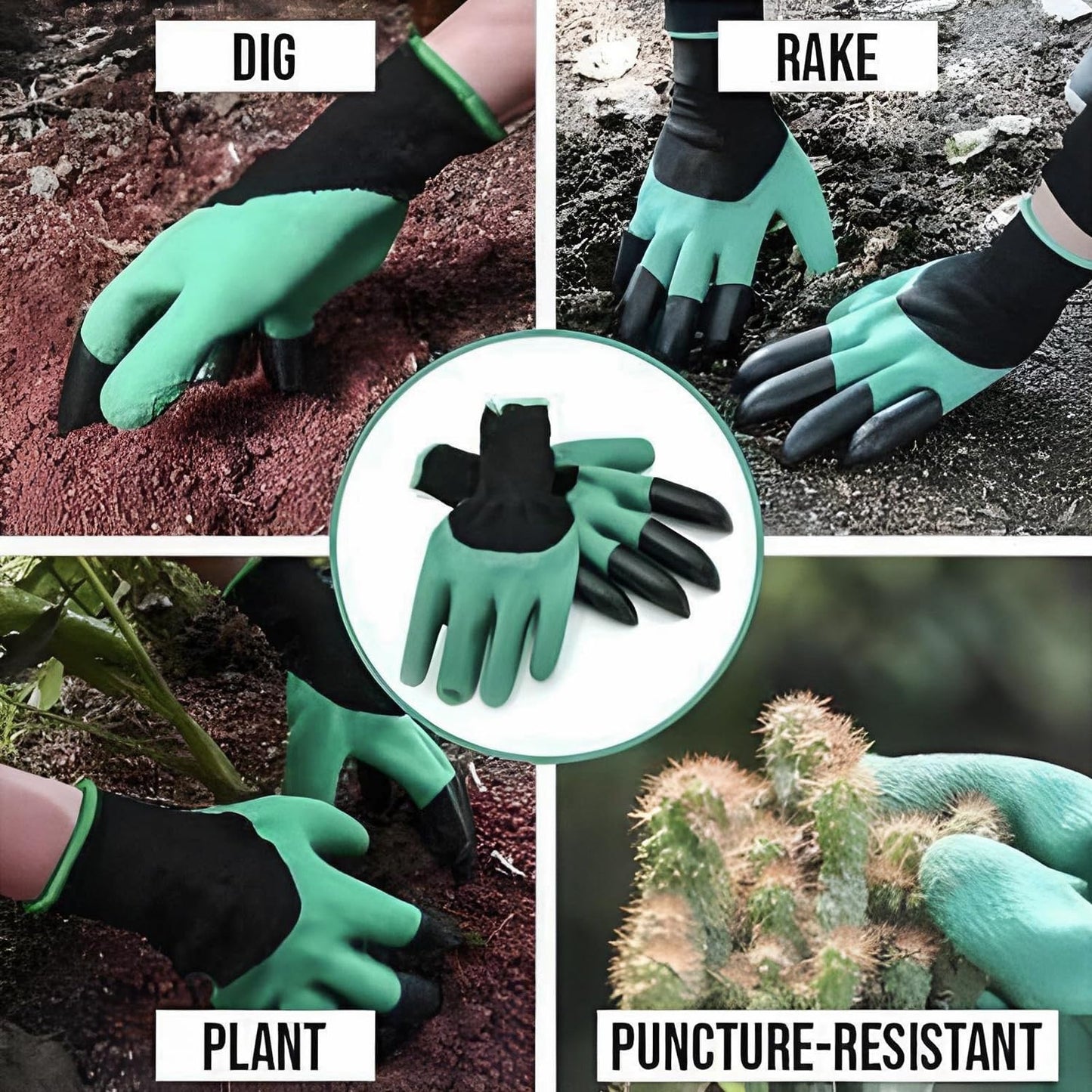 DigMaster™ – Robuste Gartenhandschuhe mit integrierten Krallen