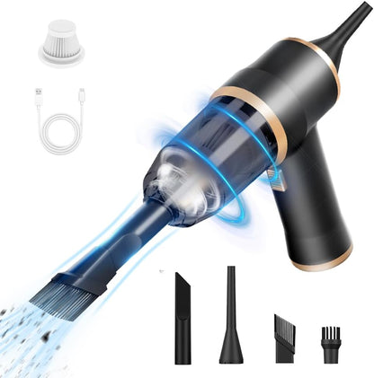 Tragbarer kabelloser Mini-Staubsauger und Luftgebläse für Auto und Zuhause