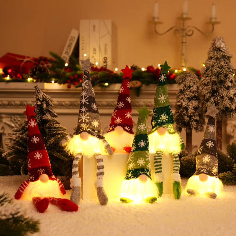 CozyNest™ - Nordischer LED-Weihnachtszwerg Figuren-Dekor
