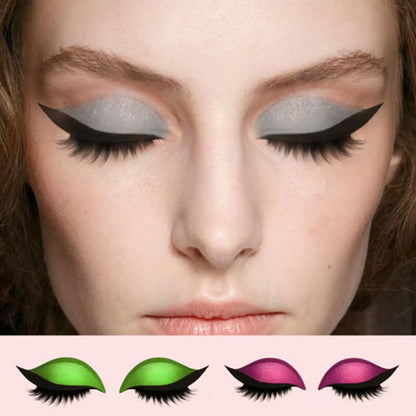 3-in-1 Lidschatten-, Eyeliner- und Wimpernaufkleber-Set für sofortigen Glamour