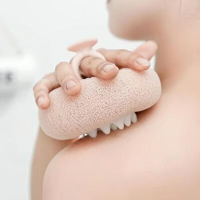 Weicher Sonnenblumen-Saug-Badeball für sanfte Reinigung