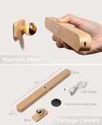 Magnetische Holzlampe, dimmbar und kabellos