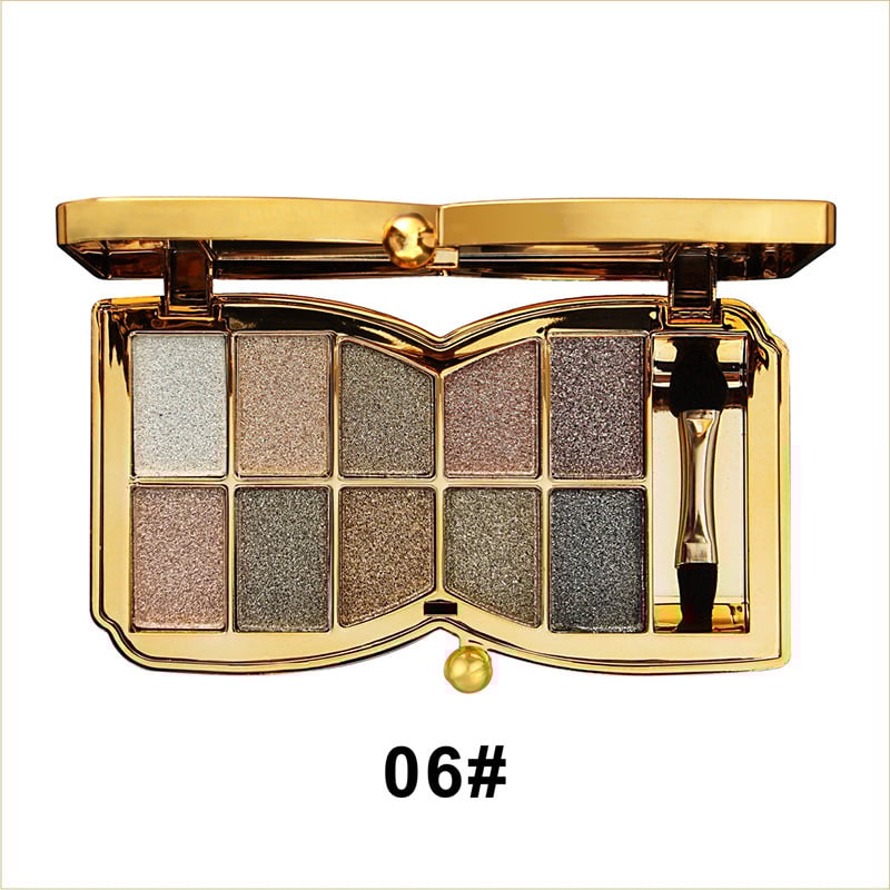 ShimmerGlam™ | 10 Farben Sparkle Shimmer Lidschatten-Palette
