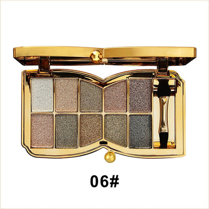 ShimmerGlam™ | 10 Farben Sparkle Shimmer Lidschatten-Palette