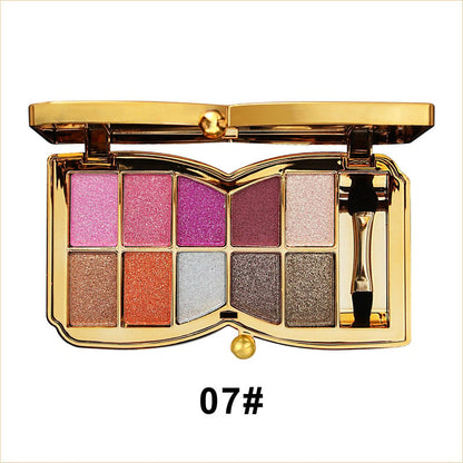 ShimmerGlam™ | 10 Farben Sparkle Shimmer Lidschatten-Palette
