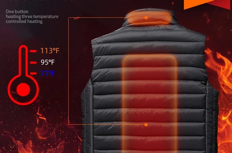 HeatPro™ - Wiederaufladbare beheizbare Outdoor-Weste für kaltes Wetter