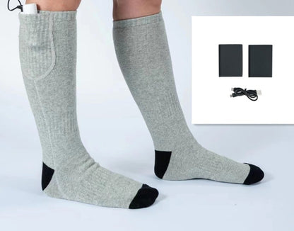 Nolan™ - Wiederaufladbare beheizbare Socken für ganztägige Wärme