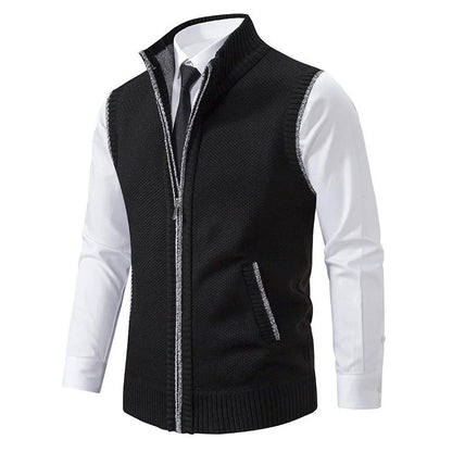 Fleecora™ – Gestrickte Armellose Fleeceweste