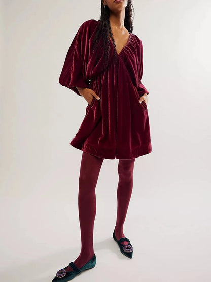 Velvet Vibe™ | Minikleid aus Samt