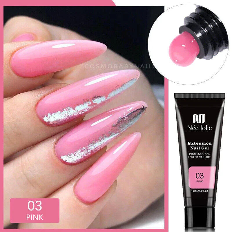 DIY Professionelles Polygel Nagelset für Salon-Qualitäts Maniküren