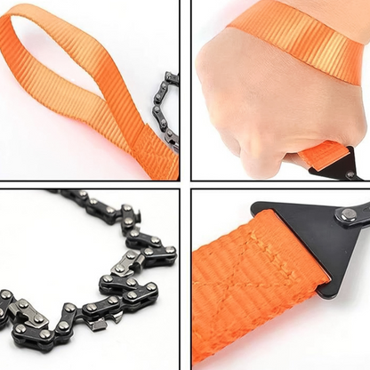 WoodSlice™ – Tragbare Taschen-Kettensäge für den Außeneinsatz