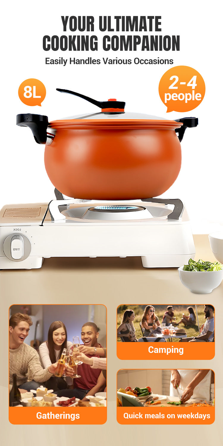 McRib™ Stone Mikro-Druckkochtopf - Kochgeschirr mit großer Kapazität