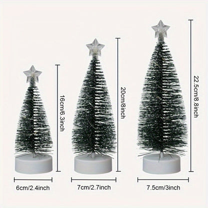 GlowNest™ - Elegantes 3-teiliges beleuchtetes Indoor-Baumsortiment