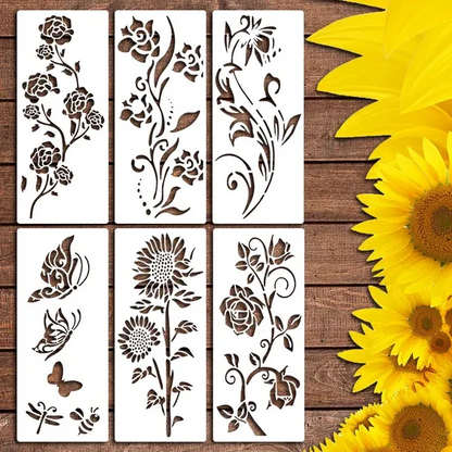 50% Rabatt | FlowerCraft™ - Große dekorative Blumenschablonen  [Letzter Tag Rabatt]