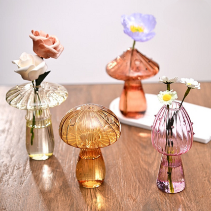 Fungglass™ | Kaktus & Pilz Transparente Glasvasen