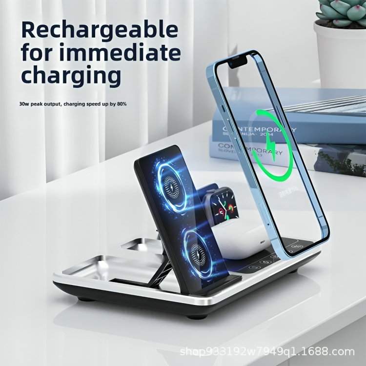 MultiCharge™ | Multifunktionales kabelloses 4-in-1-Ladegerät