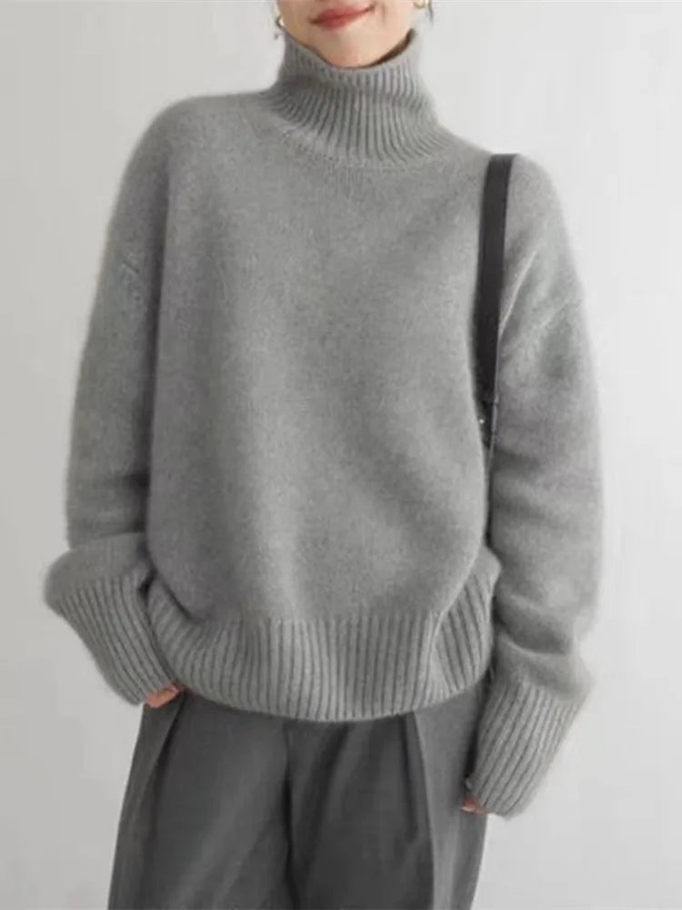 Jasmin™ | Kuscheliger Rollkragenpullover