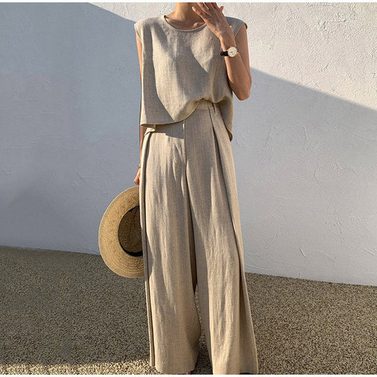 Ruth™ - Two-piece set made of cotton and linen