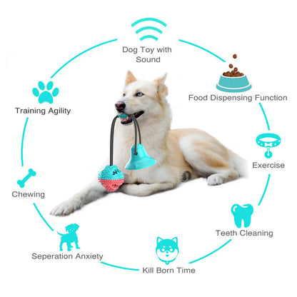 ChewMaster™ – Interaktives Hundespielzeug mit Saugnapf