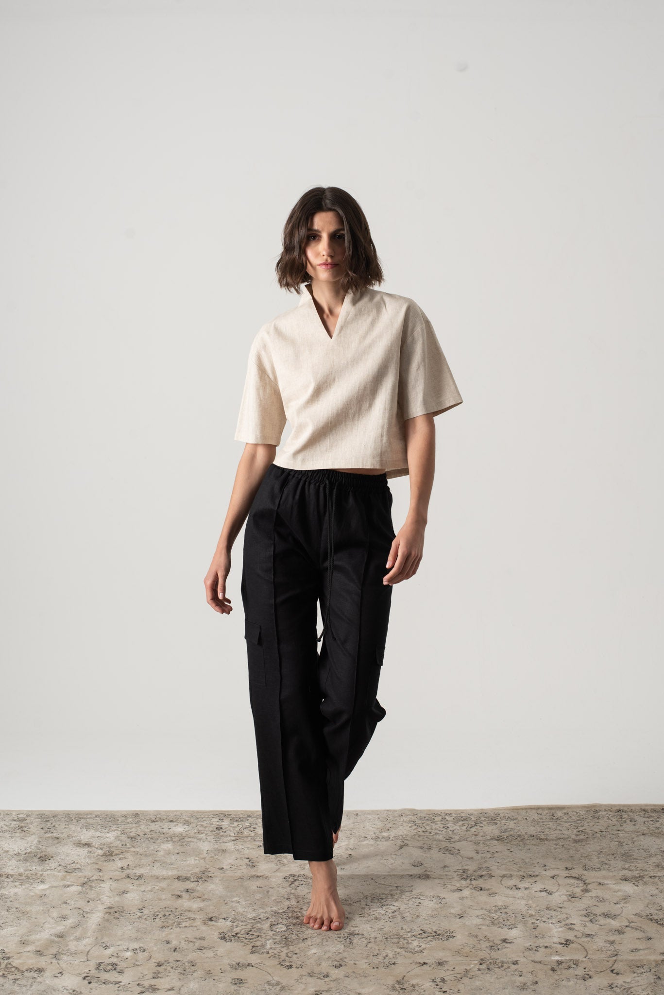 Emil™ – Leinen Top in Natur