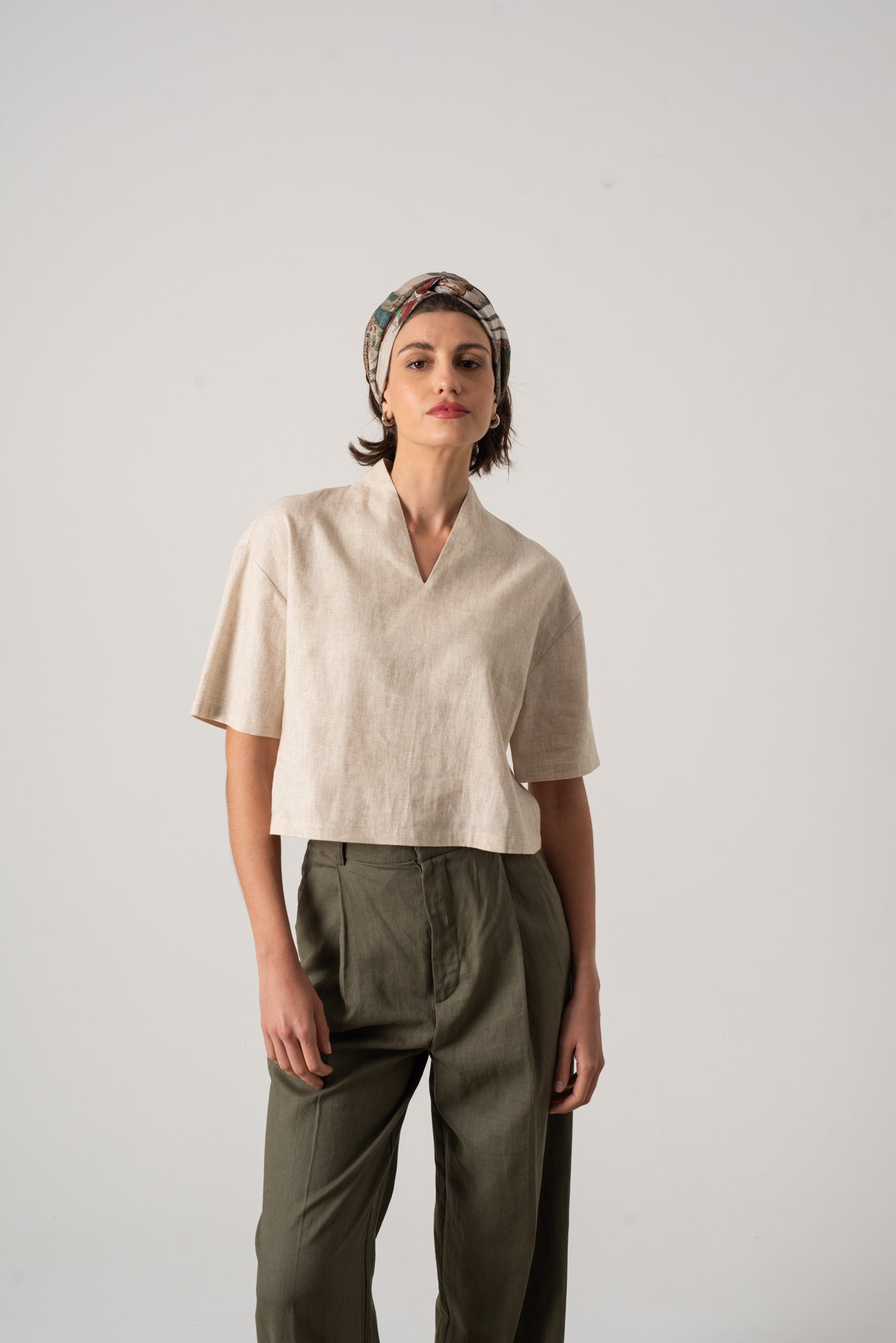 Emil™ – Leinen Top in Natur