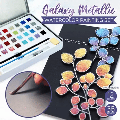 ArtisticGleam™ - Metallic-Aquarellmalerei-Set