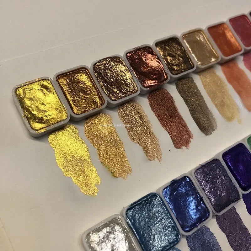 PearlScent™ - Puder-Mineral-Perlpigment Kunst-Aquarellfarbe