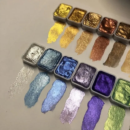 PearlScent™ - Puder-Mineral-Perlpigment Kunst-Aquarellfarbe