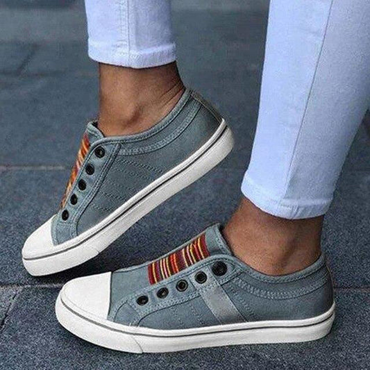 Wiebke™ | Damen Canvas Low-Cut Sneakers – Stilvolle & Bequeme Alltags-Schuhe
