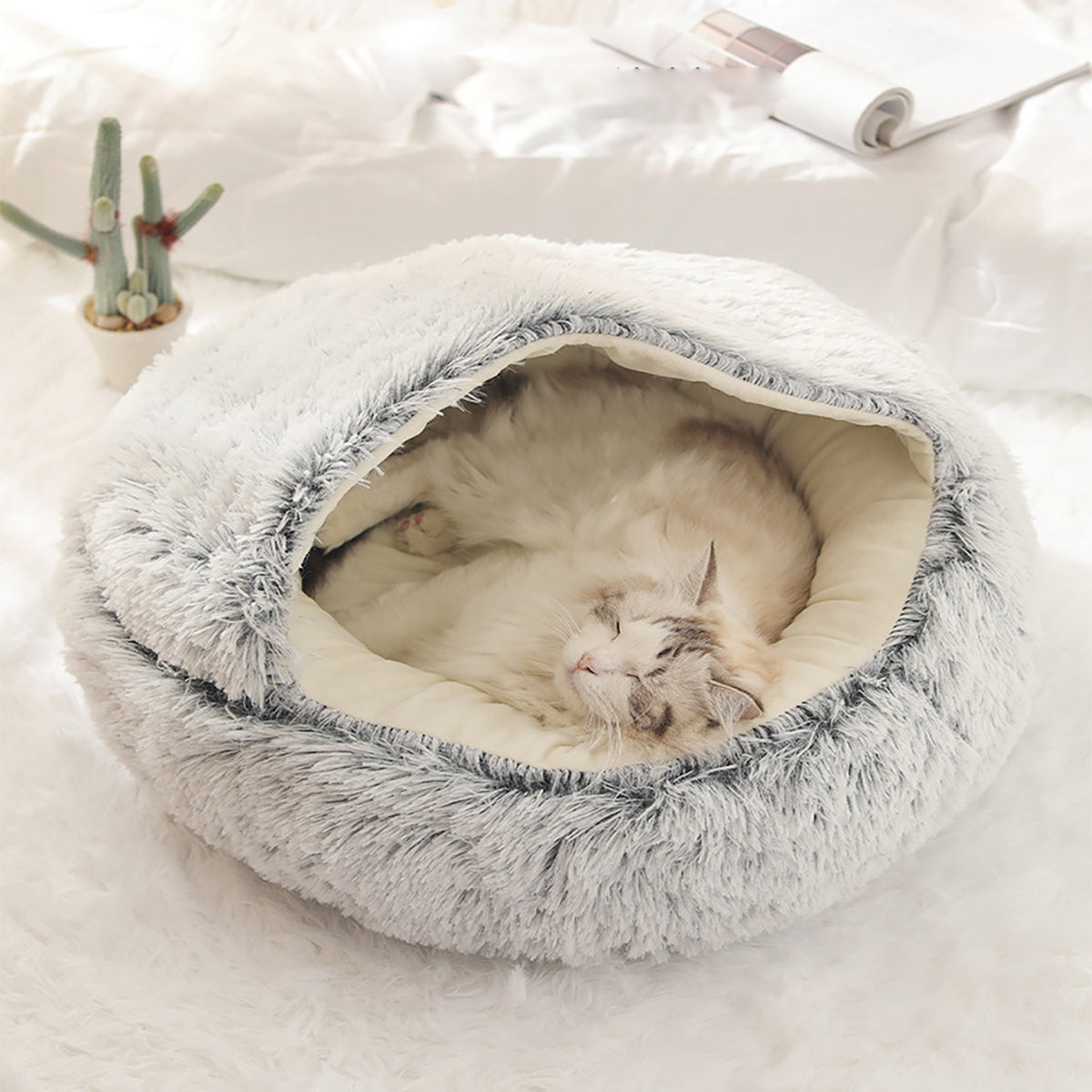 SnugPaws – Kuscheliges Plüschbett für Hunde & Katzen