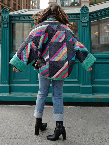 50% Rabatt | Alma™ - Mehrfarbige lockere Vintage-Jacke [Letzter Tag Rabatt]