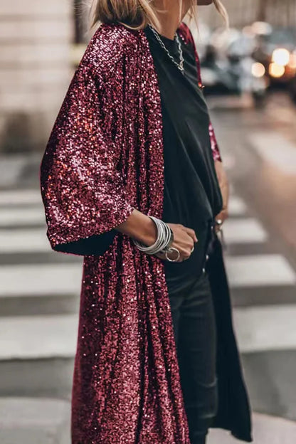 50% Rabatt | Fleexa™ - Eleganter Pailletten-Strickcardigan für einen Hauch von Glamour