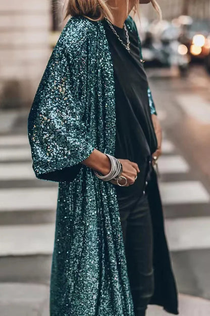 50% Rabatt | Fleexa™ - Eleganter Pailletten-Strickcardigan für einen Hauch von Glamour