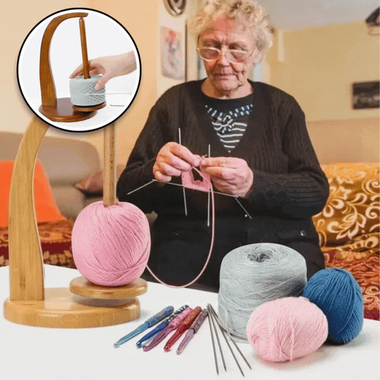 Rotara™ - Portable, rotating yarn stand 