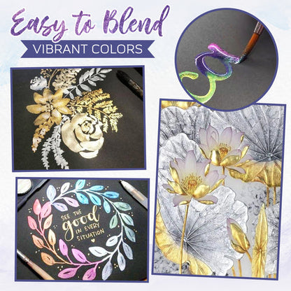 ArtisticGleam™ - Metallic-Aquarellmalerei-Set
