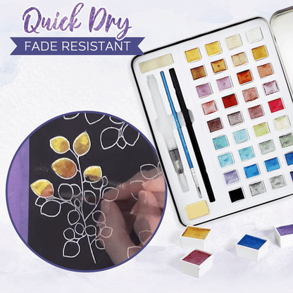 ArtisticGleam™ - Metallic-Aquarellmalerei-Set