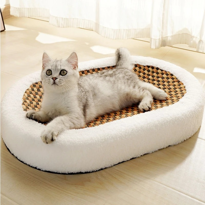 50% Rabatt | Cat Scratch Lounge™ - Plüsch-Katzenbett mit kratzbarer Oberfläche