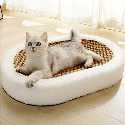 50% Rabatt | Cat Scratch Lounge™ - Plüsch-Katzenbett mit kratzbarer Oberfläche