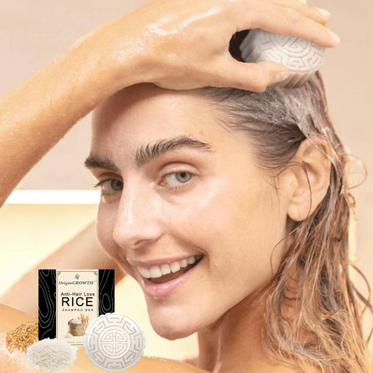 1+1 Gratis | OriginGrowth™ - Reis Haarwachstum Shampoo Bar [Letzter Tag Rabatt]