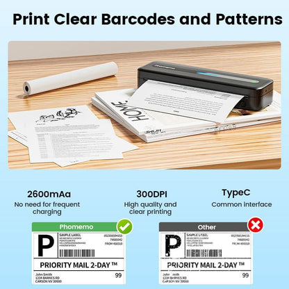 Phomemo™ | M832 Upgrade Tragbarer Thermodrucker
