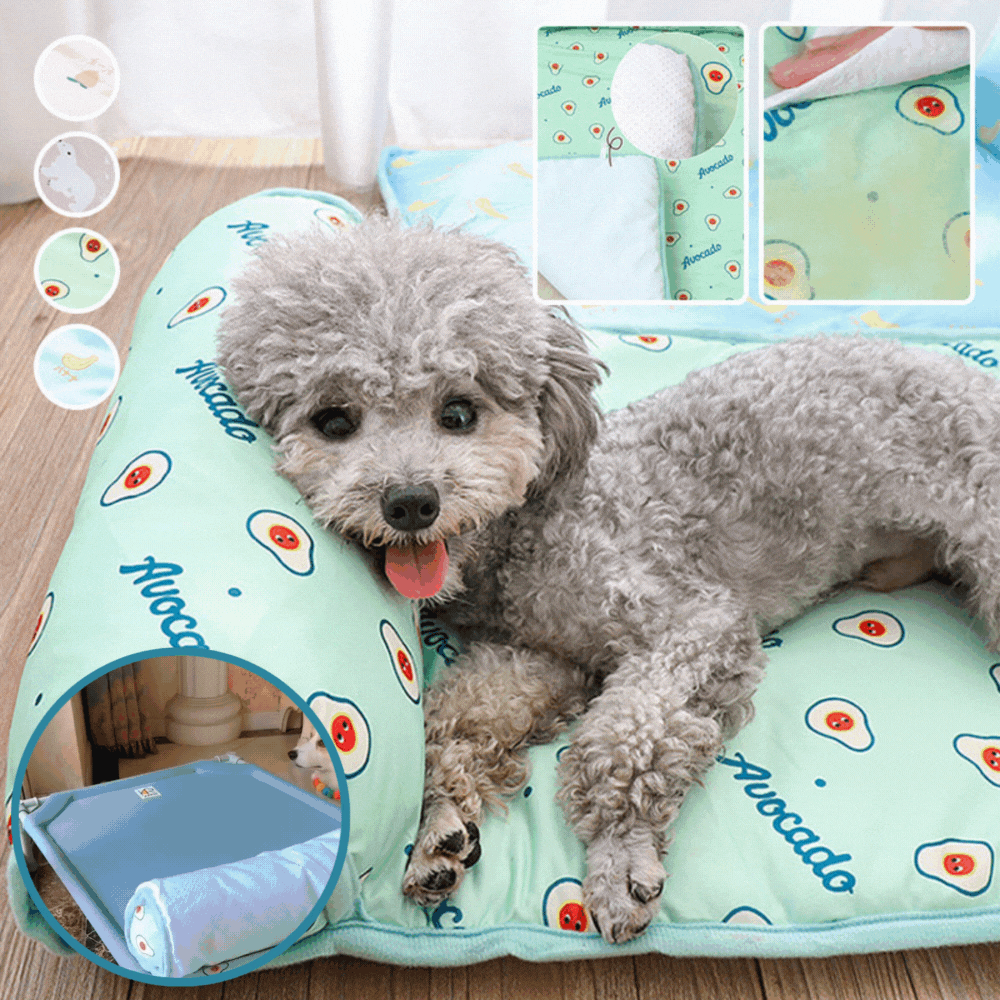 50% RABATT | CoolPetty™ | Kühlmatte aus Eis-Seide für Hunde und Katzen [Letzter Tag Rabatt]