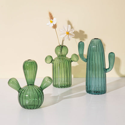Fungglass™ | Kaktus & Pilz Transparente Glasvasen