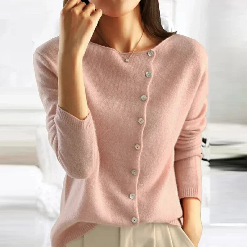 Couture™ Schicker Pullover mit modischem Knopfverschluss