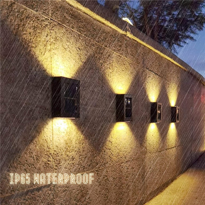 TRAFLA SOLARWALL™ | Luxuriöse LED-Solar-Wandleuchte