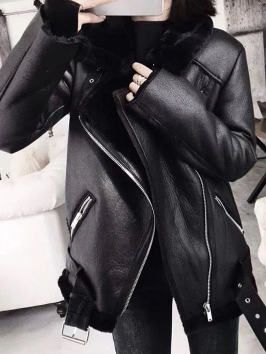 50% off | Emma™ | Thick faux leather jacket