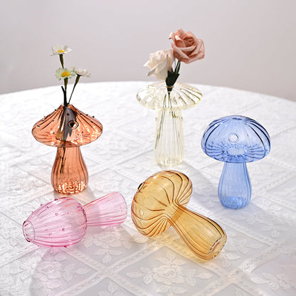 Fungglass™ | Kaktus & Pilz Transparente Glasvasen
